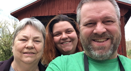 Mom, Sarah and I