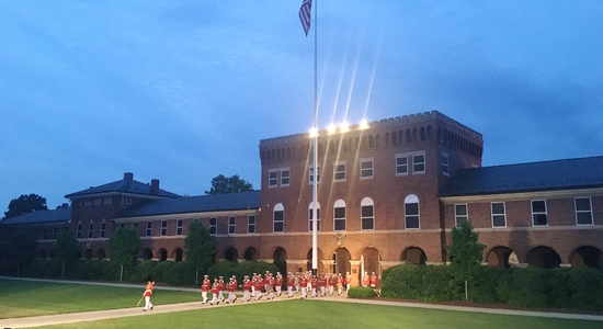 Evening Parade at Marine Barracks