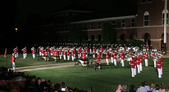 Evening Parade at Marine Barracks