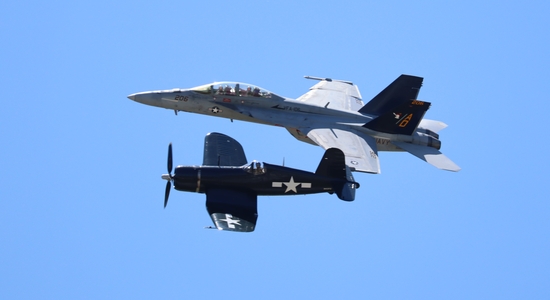 F/A-18 Super Hornet & FG-1D Corsair