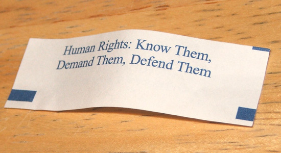 Human Right: Know Them, Demand Them, Defend Them