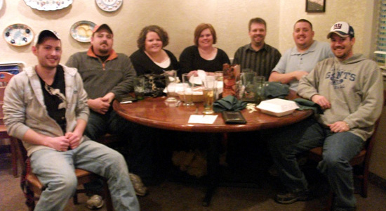 Greg, Scott, Mindy, Crissy, Me, Derek and Shawn