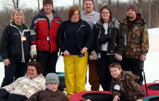 Jenny, Me, Crissy, Derek, Amy, Matt - Sarah, Jake and Xander