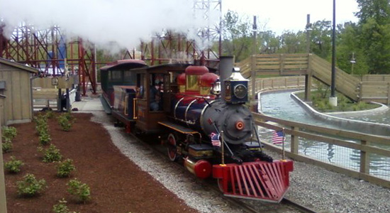 Cedar Point and Lake Erie Railroad at Shoot the Rapids