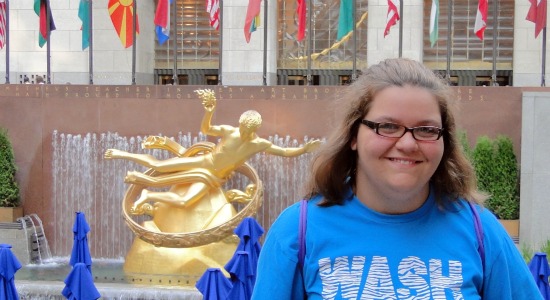 Sarah at Rockefeller Center