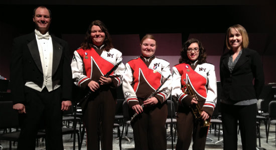 Matthew Brunner, Sarah Whitmore, Courtney Gretz, Mackenzie Warren and Janice Paris