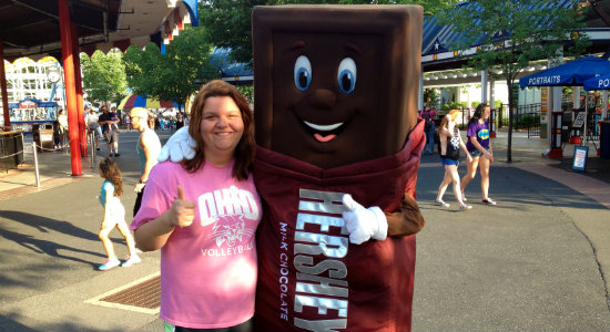 Sarah and The Hershey's Chocolate Bar