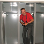Me in the visitor's locker room