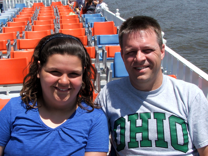 Sarah and I on the Shafer Queen