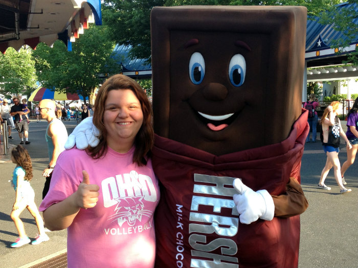 Sarah and Hershey Bar