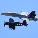 F/A-18 Super Hornet & FG-1D Corsair