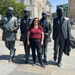 Sarah and The Beatles Statue